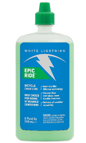 White Lightning Epic Ride All conditions light bicycle Lubricant - top 10 best bike lubes - lubricants review